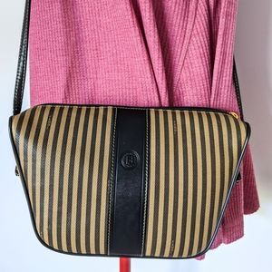 VINTAGE Fendi Crossbody Reginmental Cognac Black